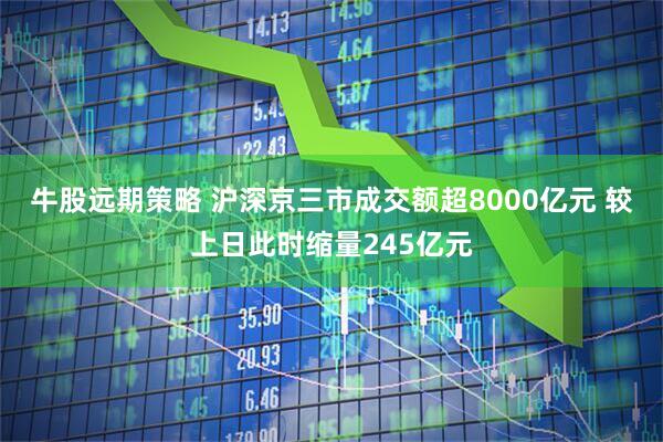 牛股远期策略 沪深京三市成交额超8000亿元 较上日此时缩量245亿元