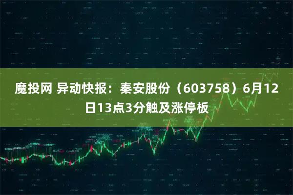 魔投网 异动快报:秦安股份(603758)6月12日13点3分触及涨停板