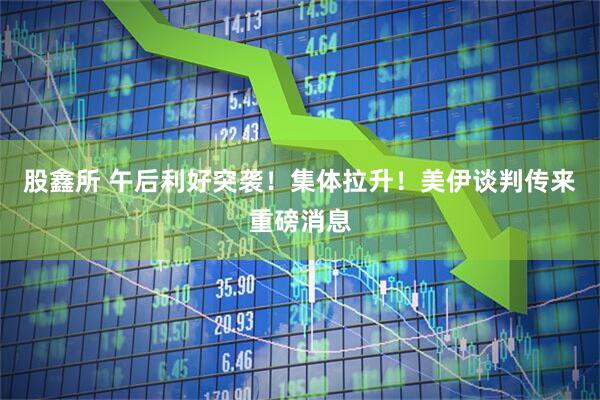 股鑫所 午后利好突袭！集体拉升！美伊谈判传来重磅消息